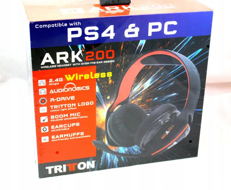 Casque Gaming Bluetooth avec Micro Tritton ARK 200 - Noir/Orange