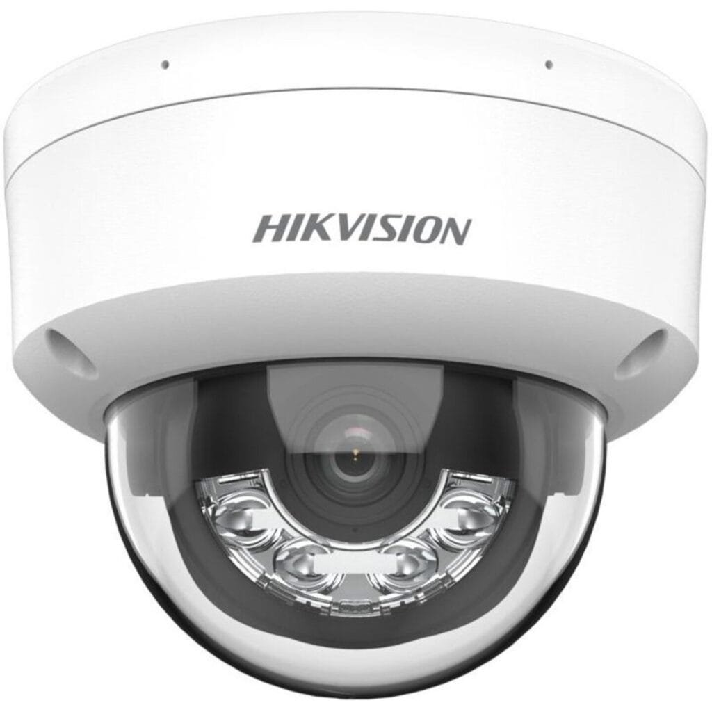 كاميرا مراقبة Hikvision DS-2CD1141G2-LIU على خلفية بيضاء